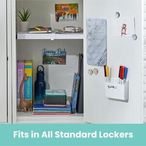 LockerMate Adjust-A-Shelf Locker Shelf, Easy to Use, Extends to Fit Your Locker